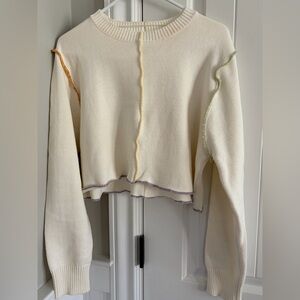 Lizard Thicket Cream Knit Sweater